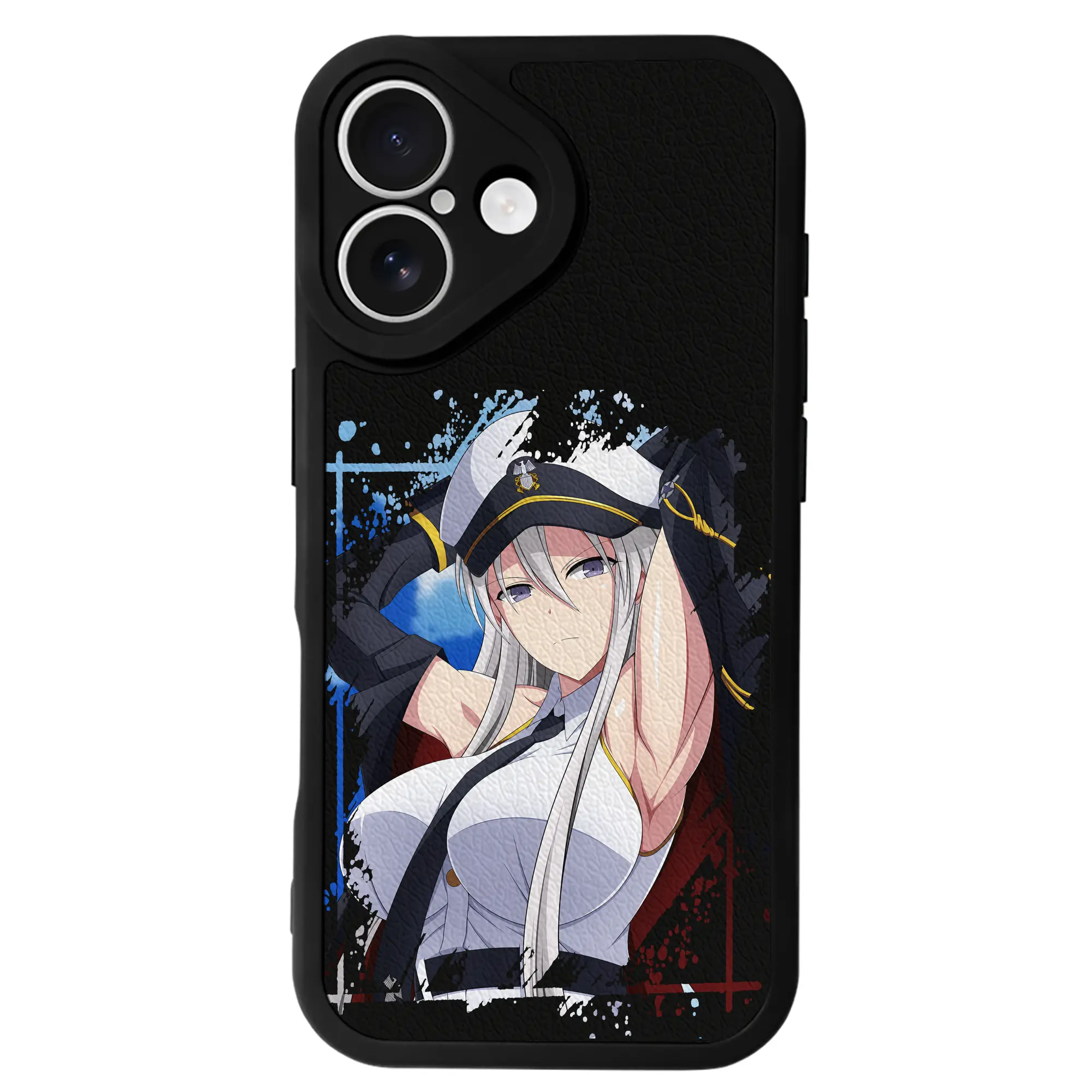 アズールレーン グッズ,エンタープライズ - IPhone 16シリーズ対応 ・ シリコンスマホケース ・ レザー調 ・ 高精度フィット ・ 耐衝撃 ・ ワイヤレス充電対応 ・ 精密カット